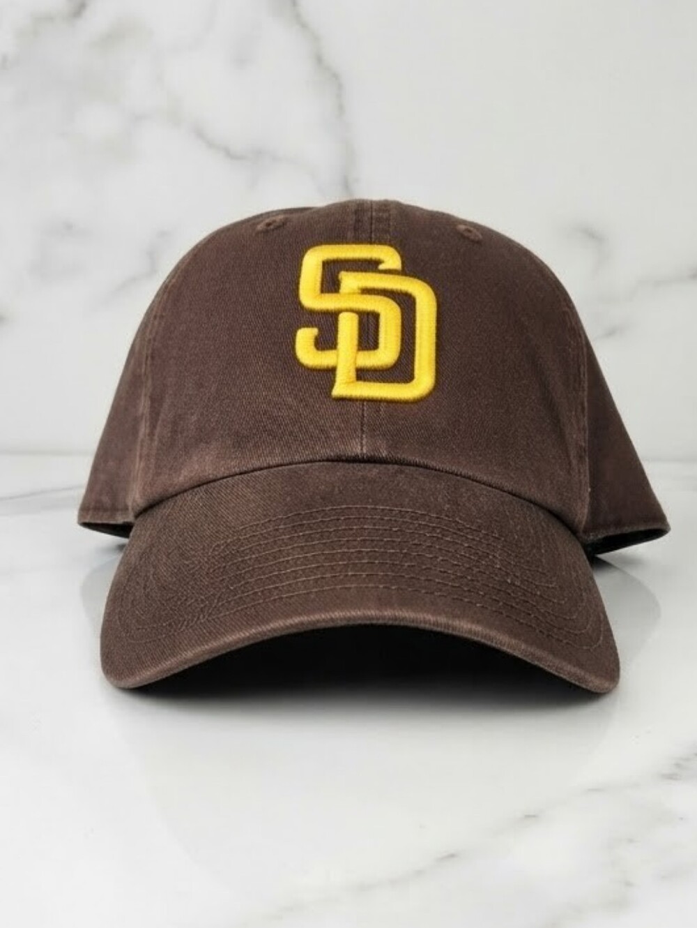 '47 Brand San Diego Padres Adjustable Strapback Hat - Brown / Yellow - OSFA